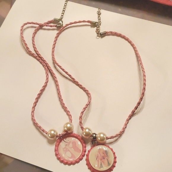 Handmade ballet bottlecap necklaces - Picture 2 of 2